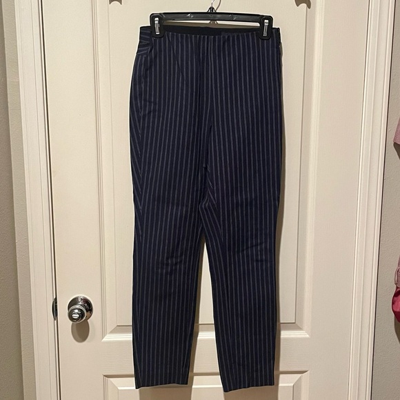 Rag & Bone Simone Pant Navy White Stripe Size 4 EUC - Picture 6 of 8